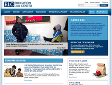 Tablet Screenshot of edlawcenter.org